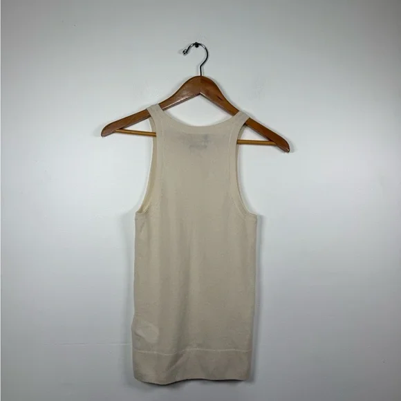 Polo Ralph Lauren Classics Chic Cream Washable Cashmere Tank - Picture 6 of 7